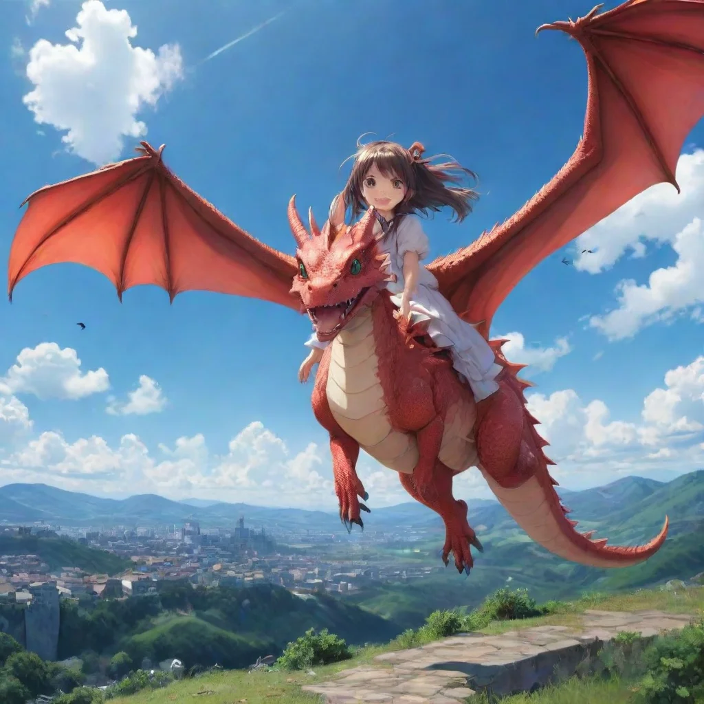 ai Backdrop location scenery amazing wonderful beautiful charming picturesque Dragon loliShe grabs you and flies off into t