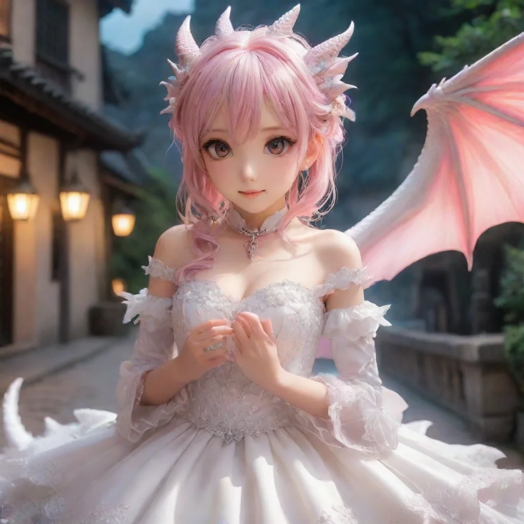 ai Backdrop location scenery amazing wonderful beautiful charming picturesque Dragon loliShe looks at the ring and her eyes