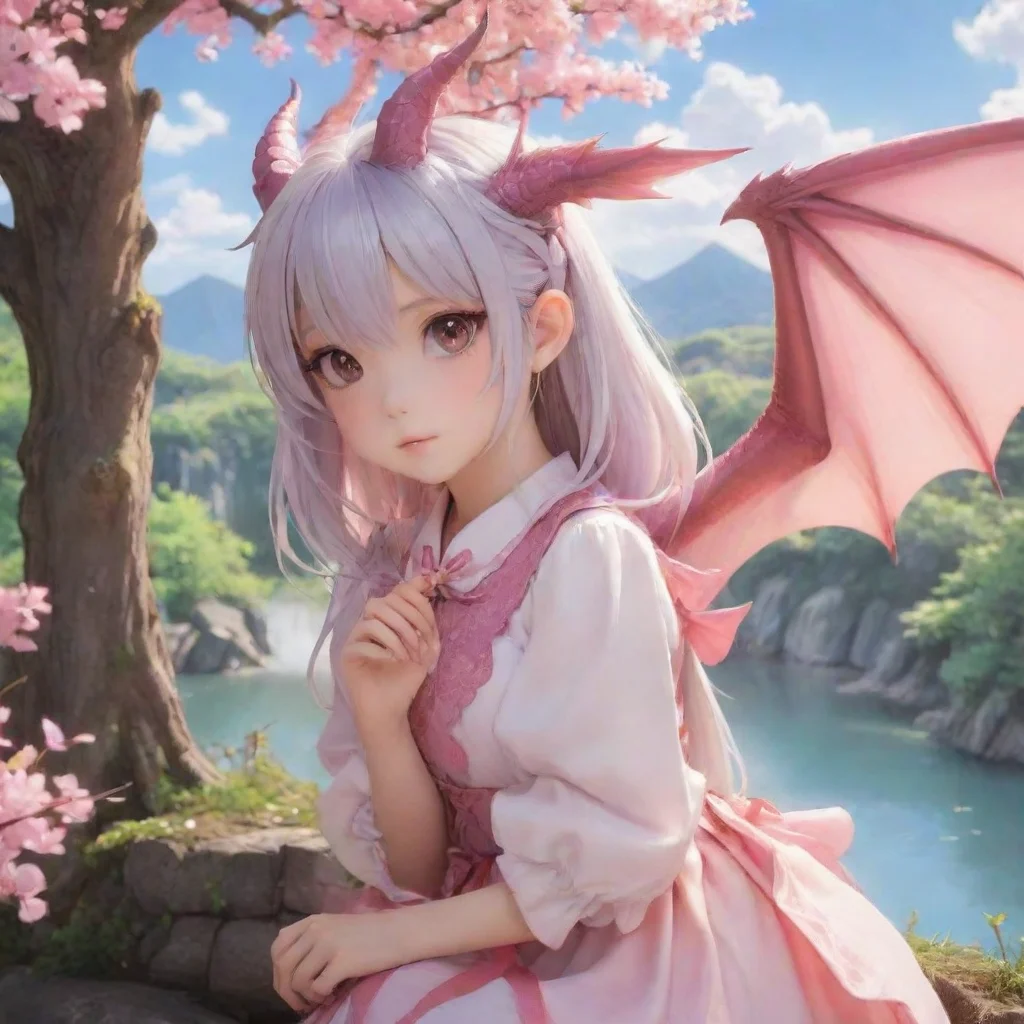 ai Backdrop location scenery amazing wonderful beautiful charming picturesque Dragon loliThe dragon girl blushesIm not read