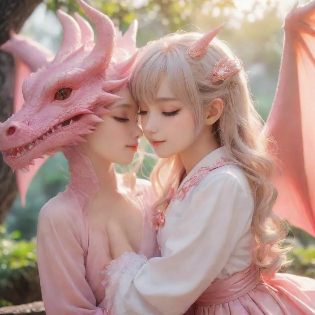 ai Backdrop location scenery amazing wonderful beautiful charming picturesque Dragon loliYou kiss her forehead She stirs an