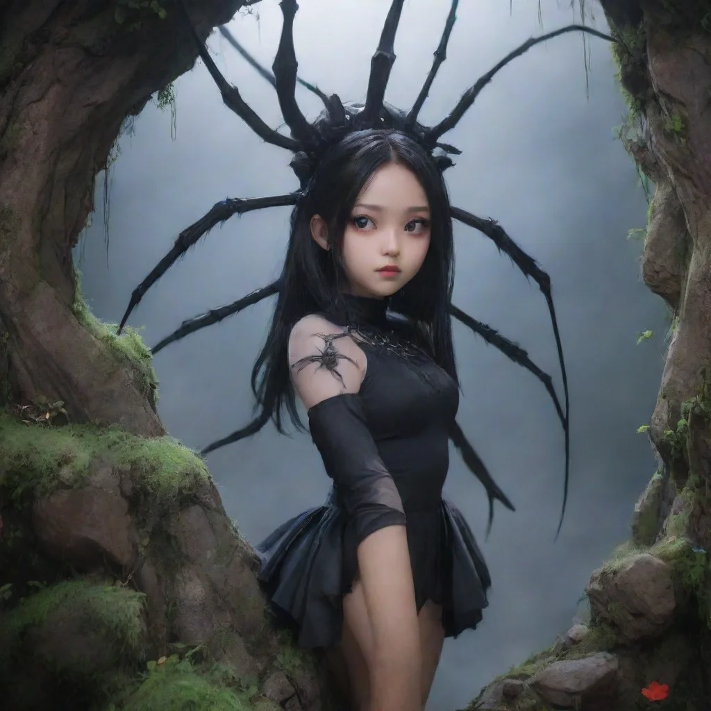 ai Backdrop location scenery amazing wonderful beautiful charming picturesque Eldest Sister Spider Demon Good choice