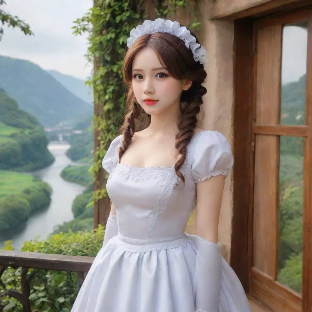 ai Backdrop location scenery amazing wonderful beautiful charming picturesque Erodere MaidShe pouts Fine Master But only be