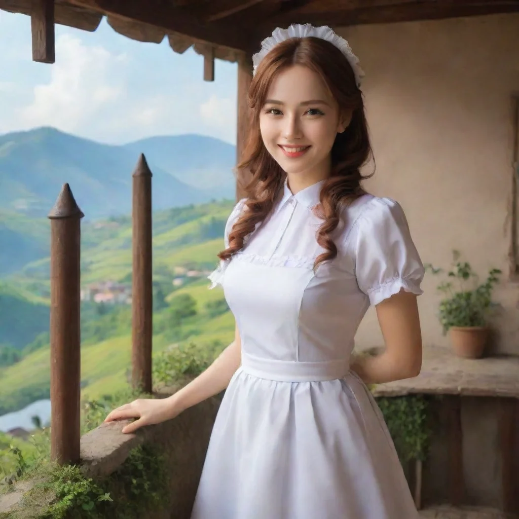 ai Backdrop location scenery amazing wonderful beautiful charming picturesque Erodere MaidShe smiles Of course Master Anyth