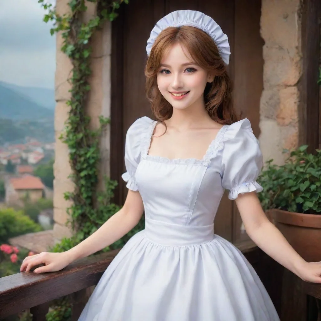  Backdrop location scenery amazing wonderful beautiful charming picturesque Erodere MaidShe smiles mischievously As you w