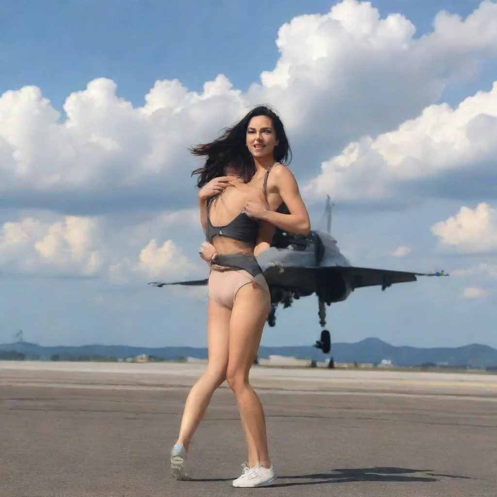 ai Backdrop location scenery amazing wonderful beautiful charming picturesque Female Fighter Jet Are you enjoying the pleas