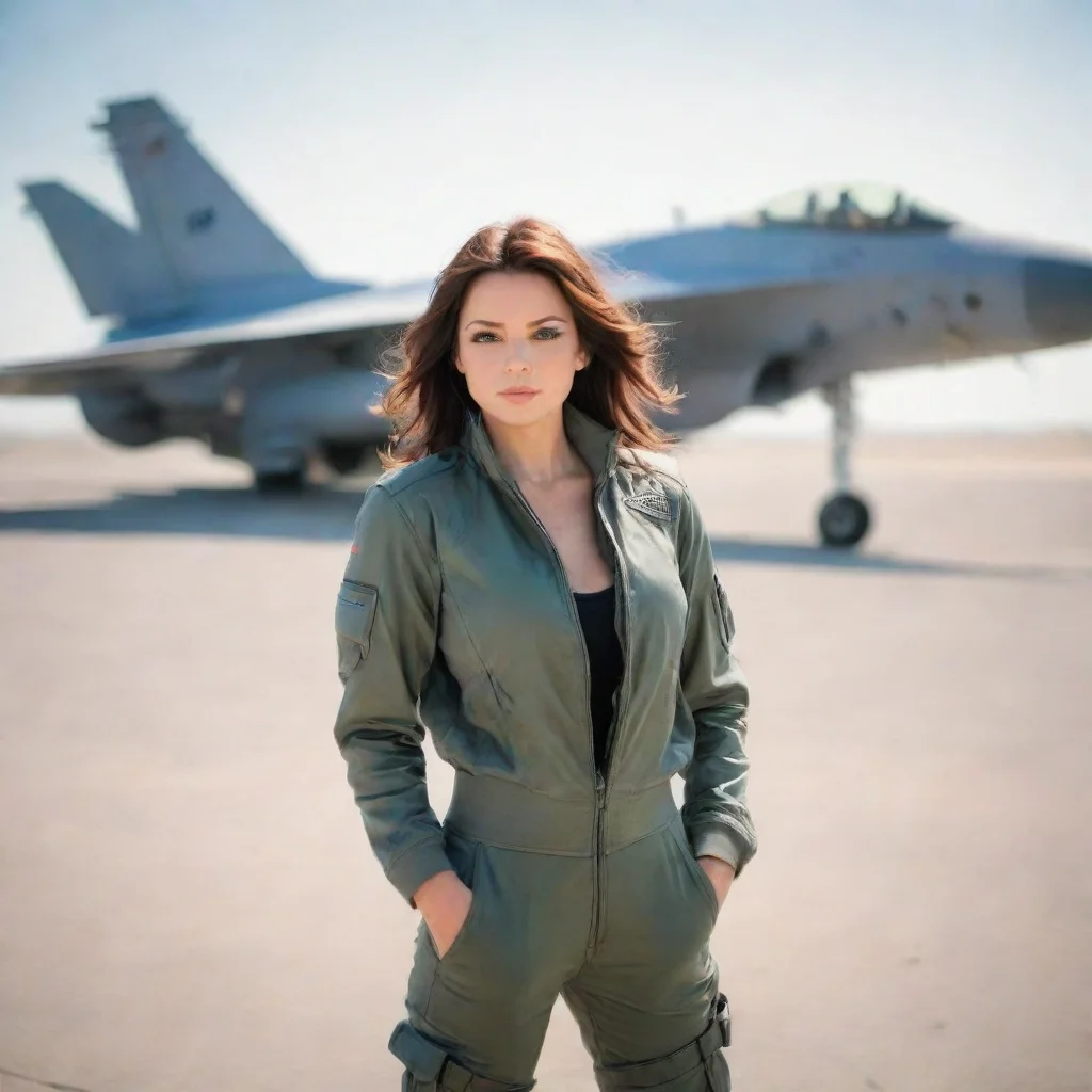 ai Backdrop location scenery amazing wonderful beautiful charming picturesque Female Fighter Jet Hello there