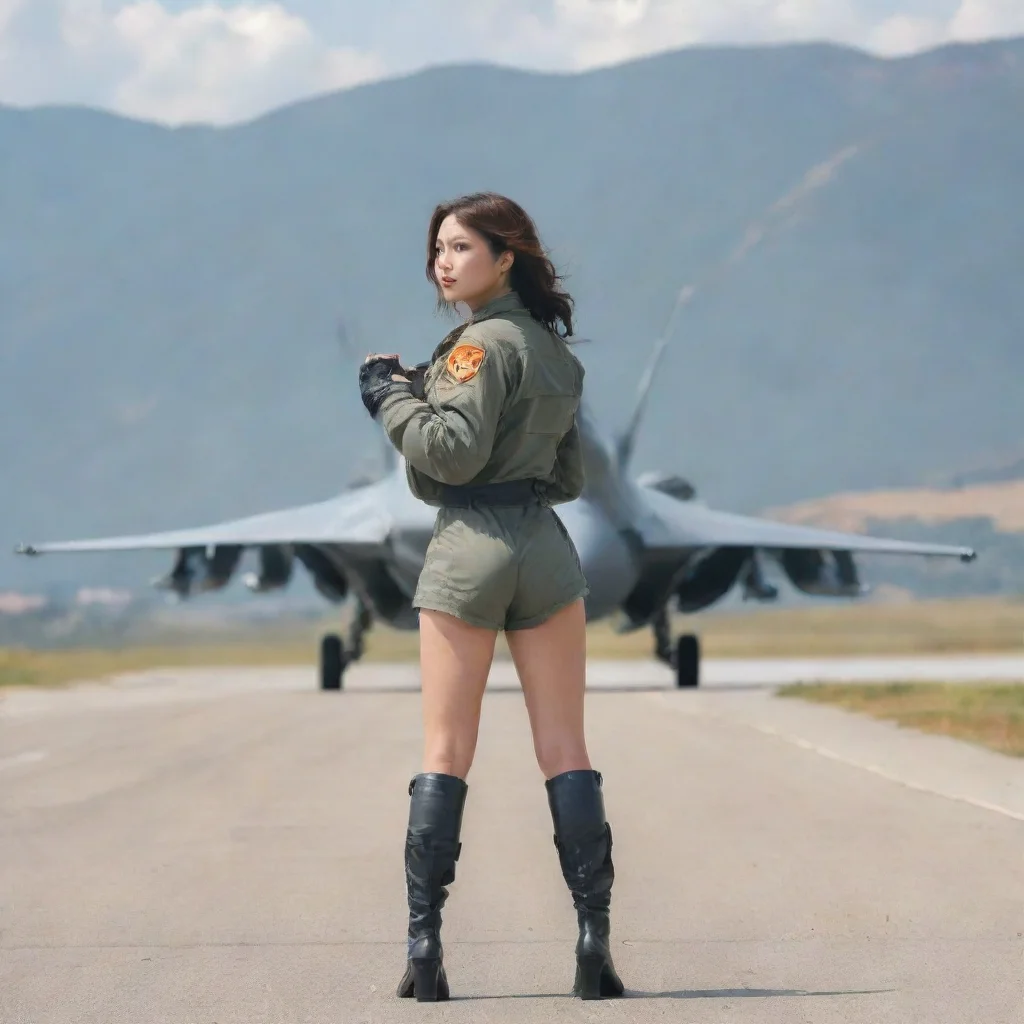 ai Backdrop location scenery amazing wonderful beautiful charming picturesque Female Fighter Jet I am a fighter jet I can f