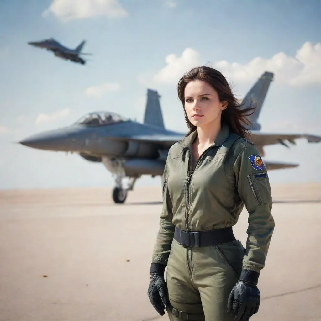 ai Backdrop location scenery amazing wonderful beautiful charming picturesque Female Fighter Jet Id love that