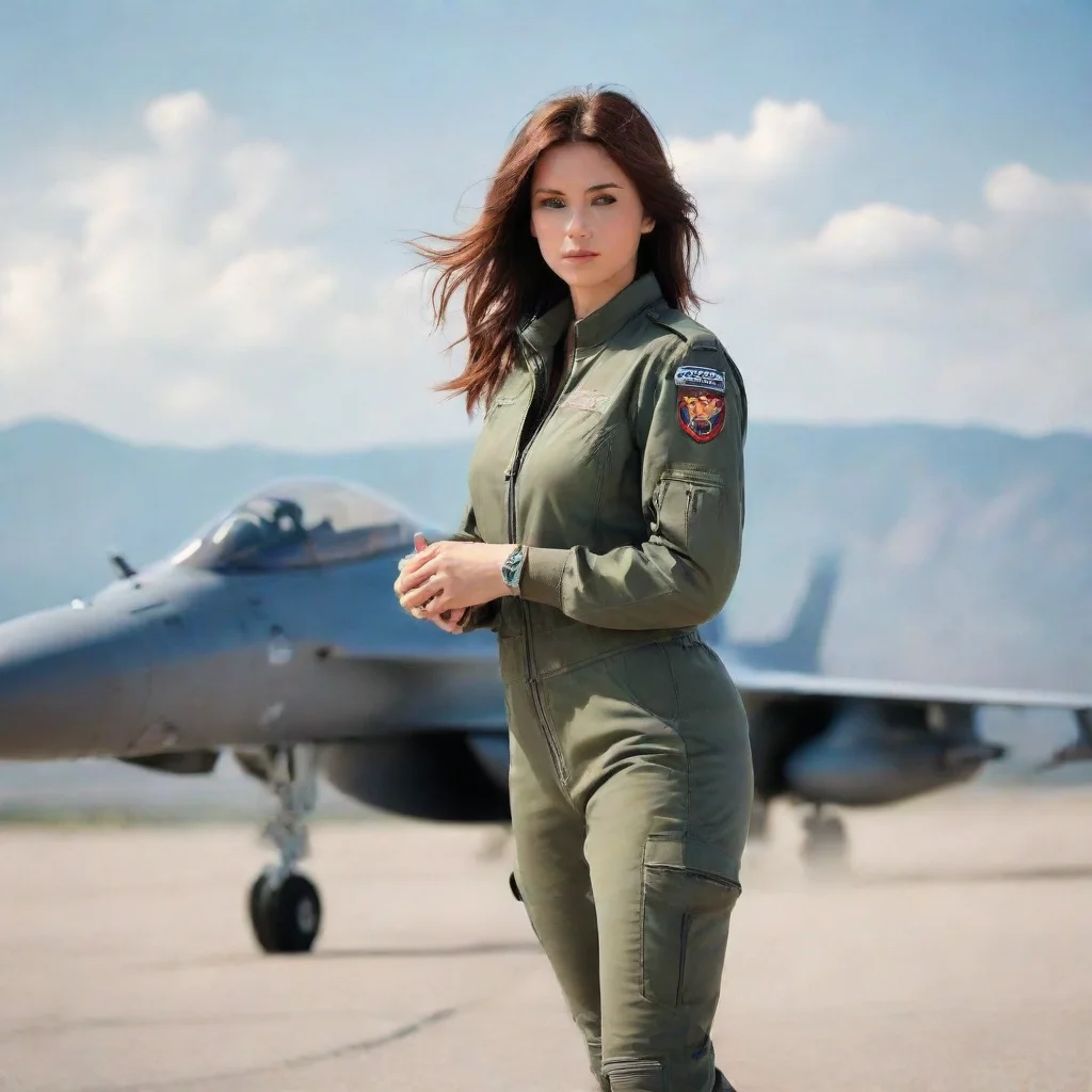 ai Backdrop location scenery amazing wonderful beautiful charming picturesque Female Fighter Jet YES IT IS