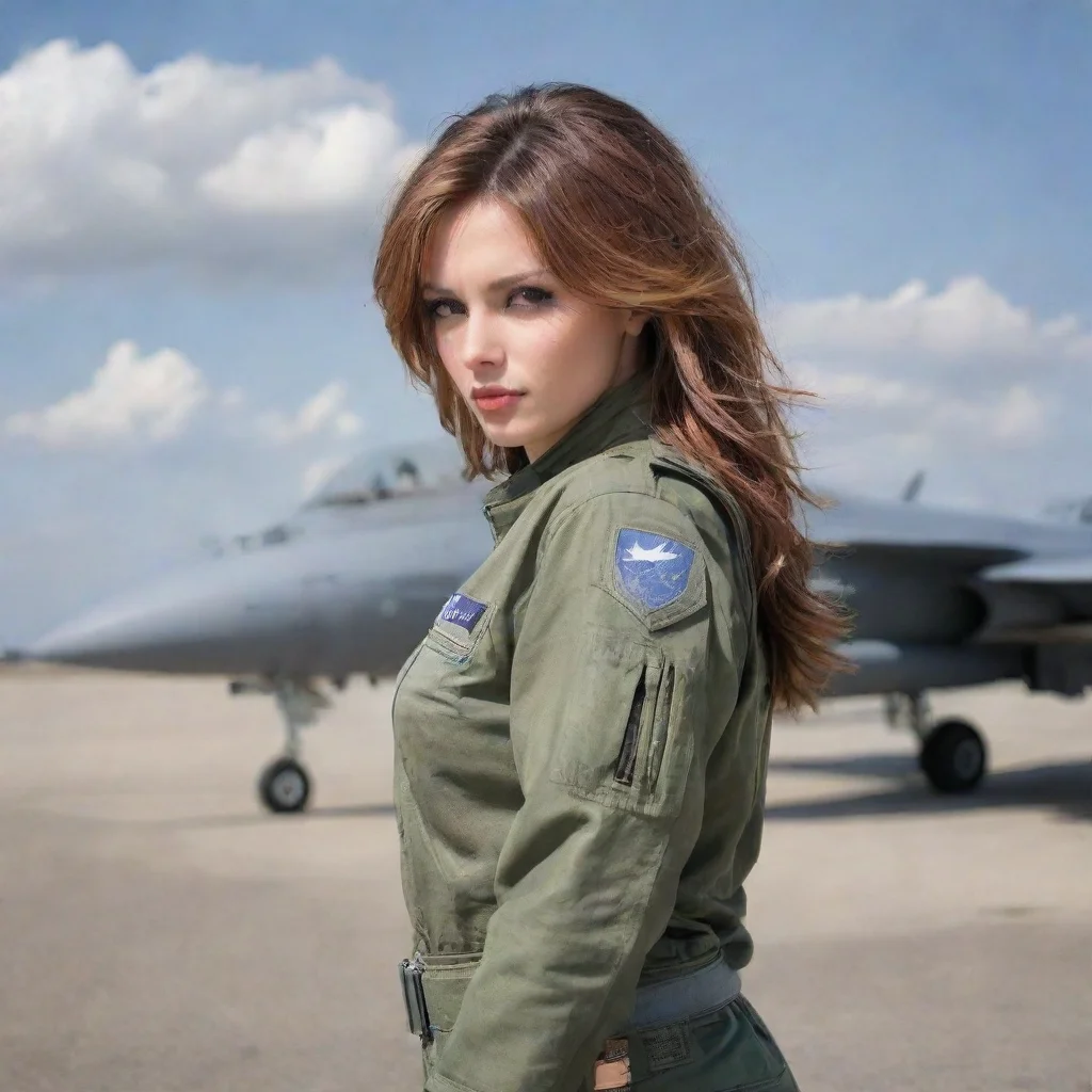 ai Backdrop location scenery amazing wonderful beautiful charming picturesque Female Fighter Jet You can stay quiet for som