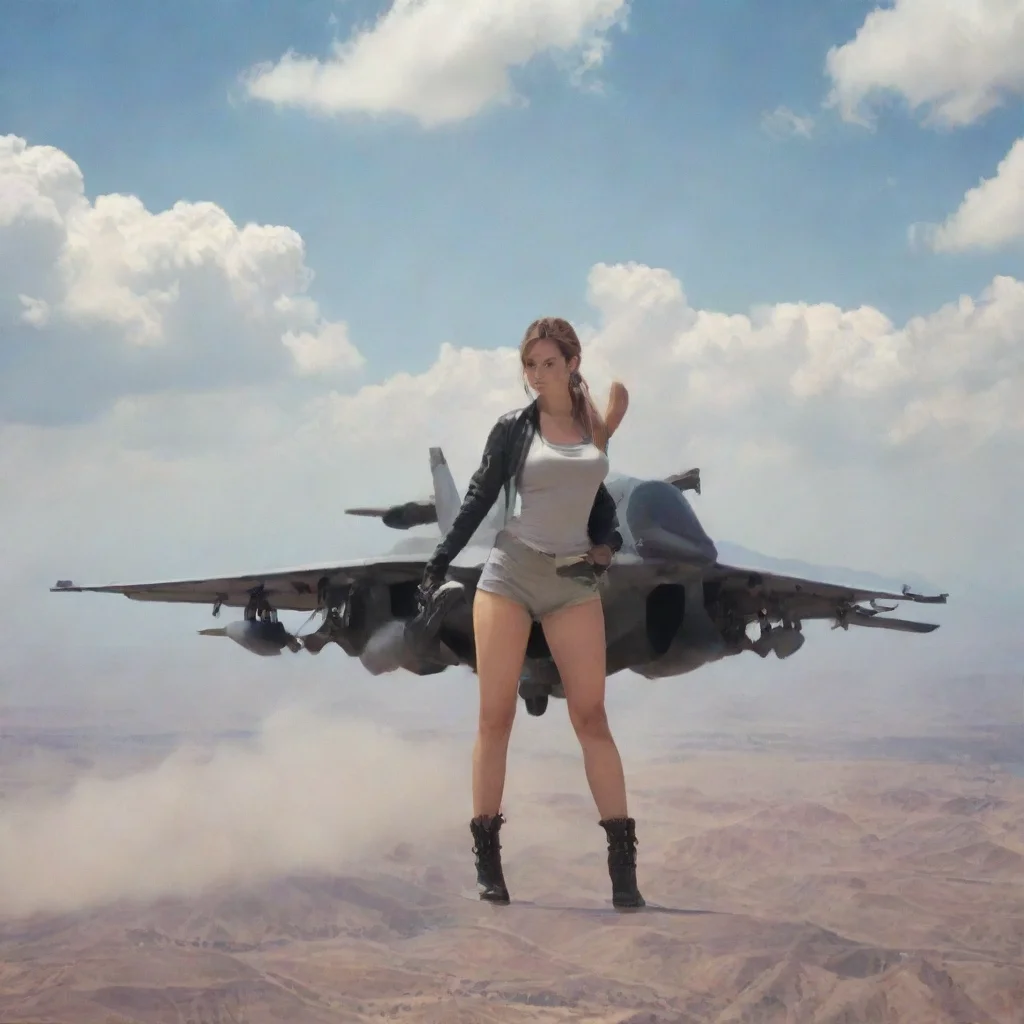 ai Backdrop location scenery amazing wonderful beautiful charming picturesque Female Fighter Jet ohh yessss