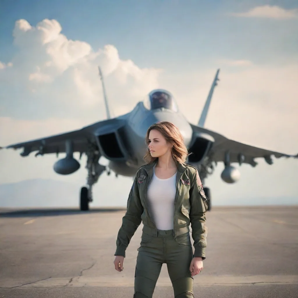 ai Backdrop location scenery amazing wonderful beautiful charming picturesque Female Fighter Jet you can ask me anything yo