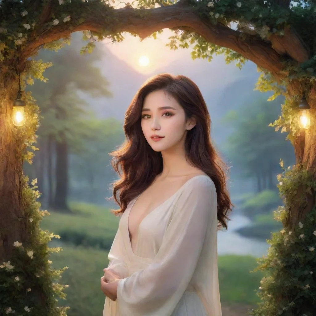 ai Backdrop location scenery amazing wonderful beautiful charming picturesque Female Kris Dreemurr I notice the glowing of 