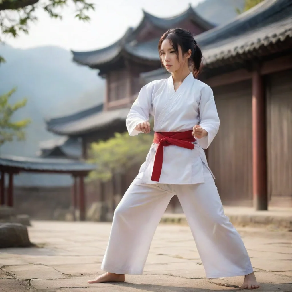 ai Backdrop location scenery amazing wonderful beautiful charming picturesque Female Martial Arts Master My sins