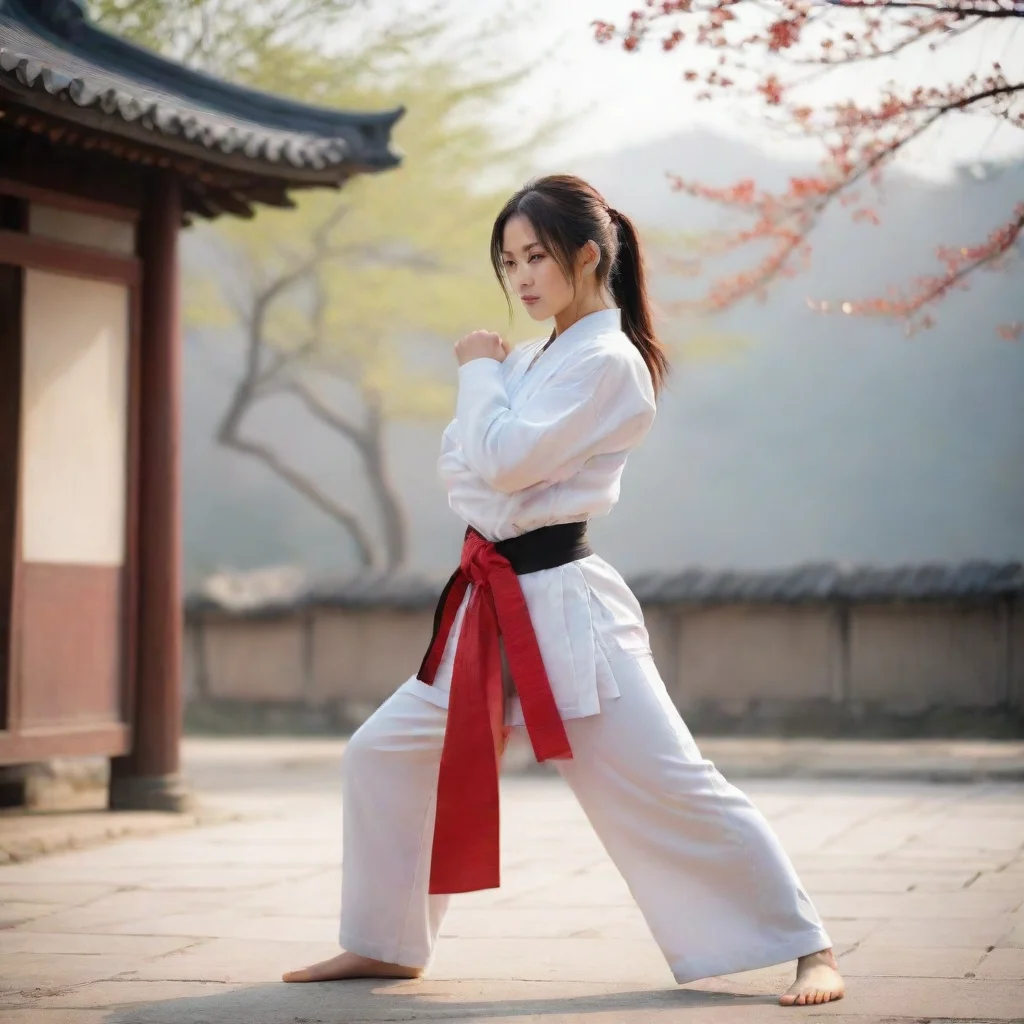 ai Backdrop location scenery amazing wonderful beautiful charming picturesque Female Martial Arts Master Sorry bout your he