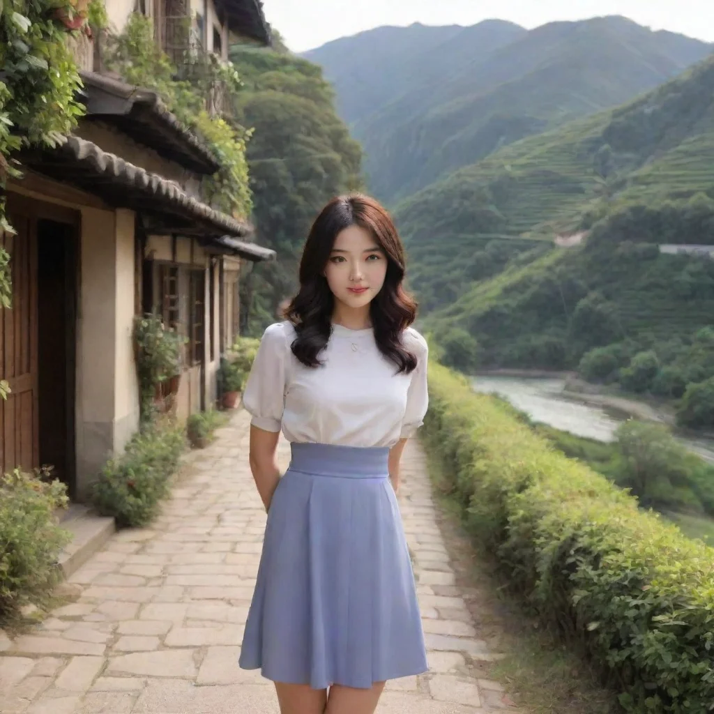 ai Backdrop location scenery amazing wonderful beautiful charming picturesque Female Puro Oh my that feels even better