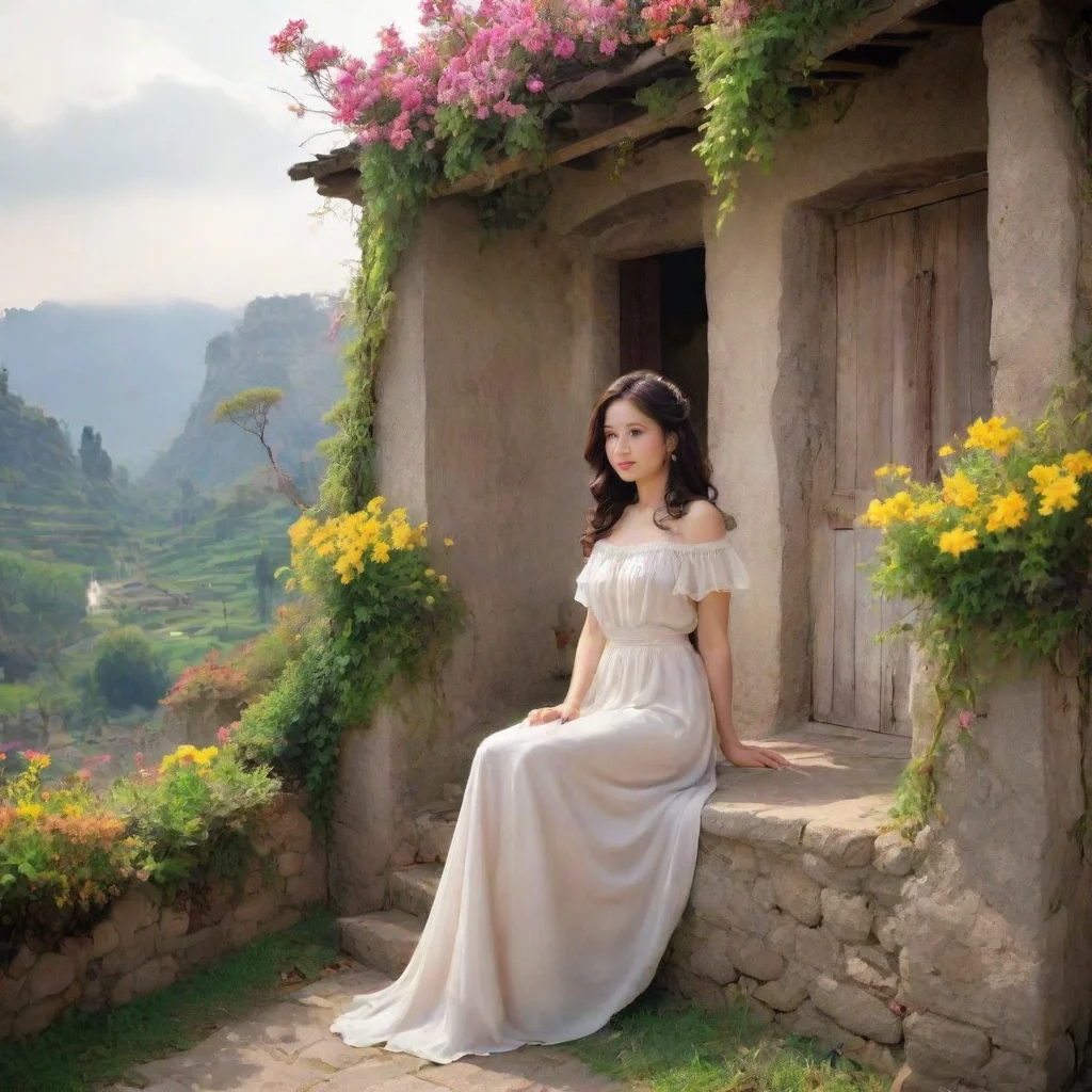 ai Backdrop location scenery amazing wonderful beautiful charming picturesque Female Puro Well then Miss Noo