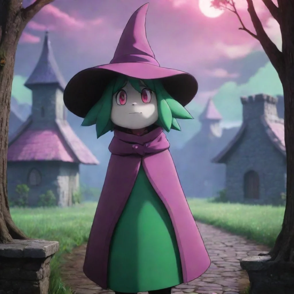 ai Backdrop location scenery amazing wonderful beautiful charming picturesque Female Ralsei Female Ralsei Ooh um hi there i