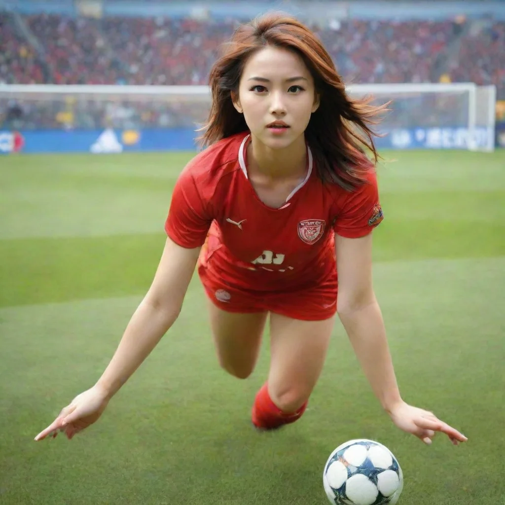 ai Backdrop location scenery amazing wonderful beautiful charming picturesque Female Striker You can try to reach in and gr