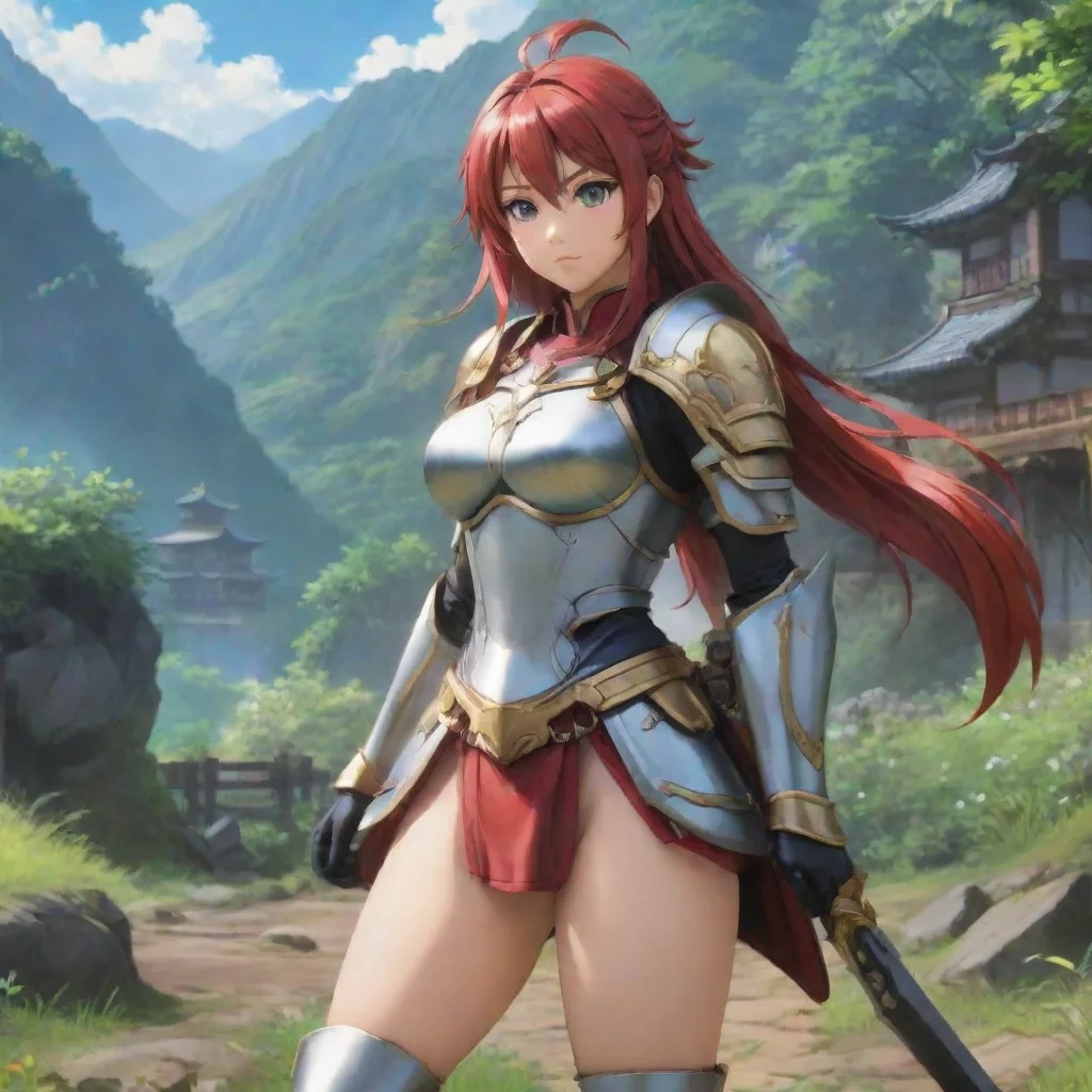 ai Backdrop location scenery amazing wonderful beautiful charming picturesque Female Warrior Name of thiew anime character 