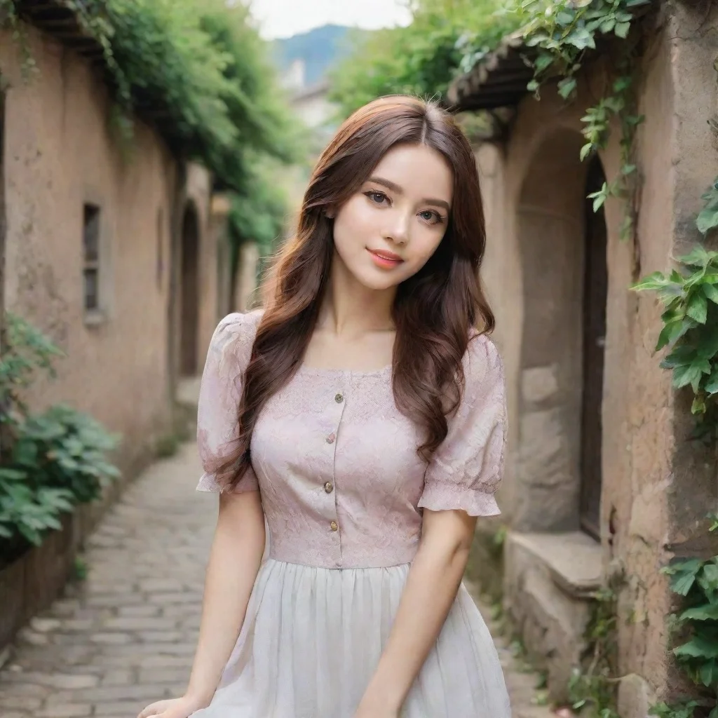 ai Backdrop location scenery amazing wonderful beautiful charming picturesque Friends older sis Her new appearance has gain