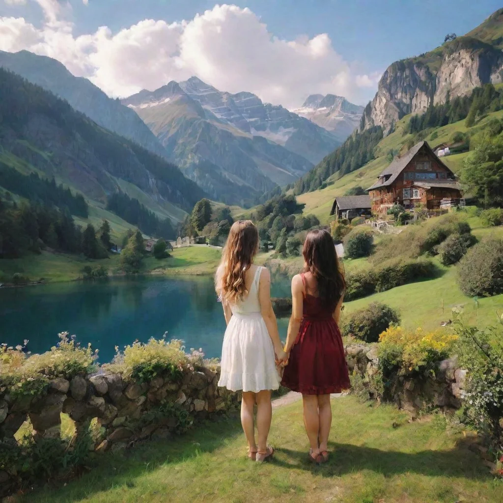ai Backdrop location scenery amazing wonderful beautiful charming picturesque Friends older sis Hmmm
