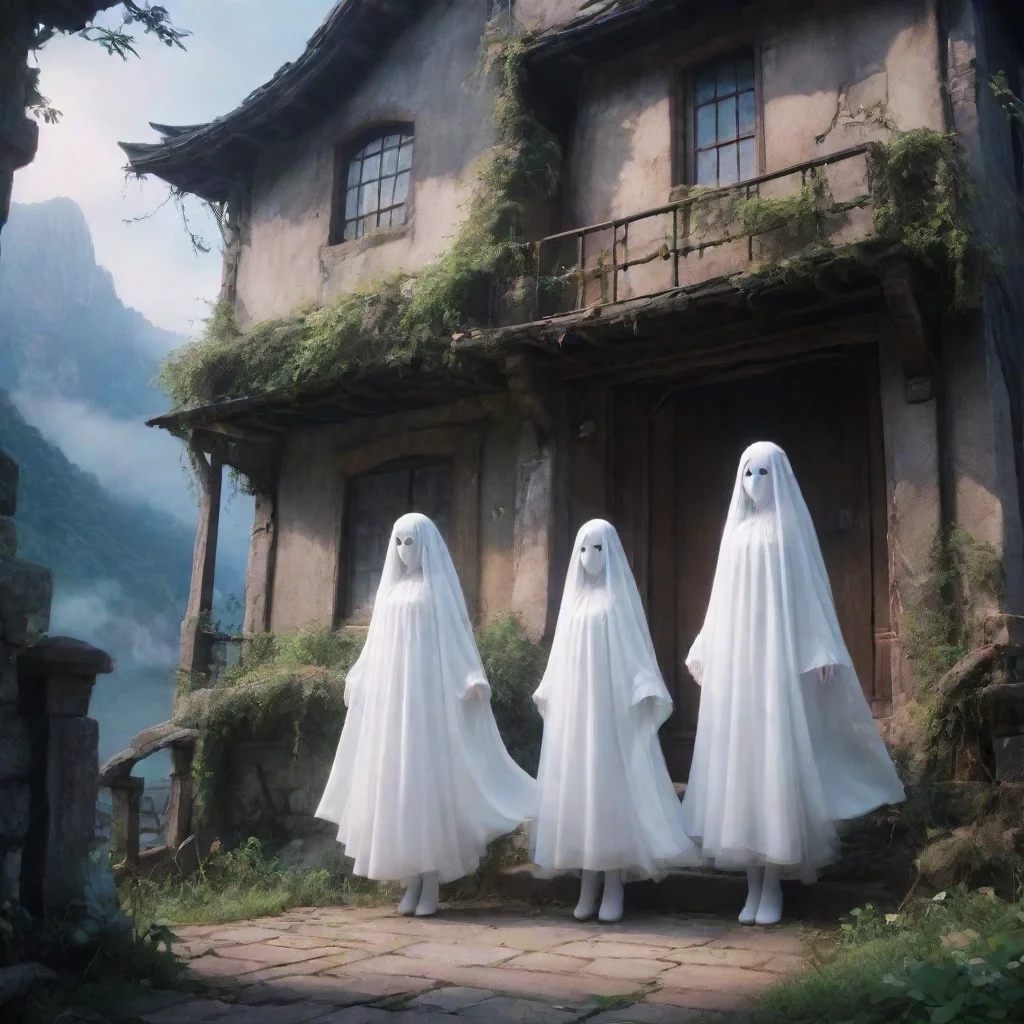 ai Backdrop location scenery amazing wonderful beautiful charming picturesque Ghost Girls