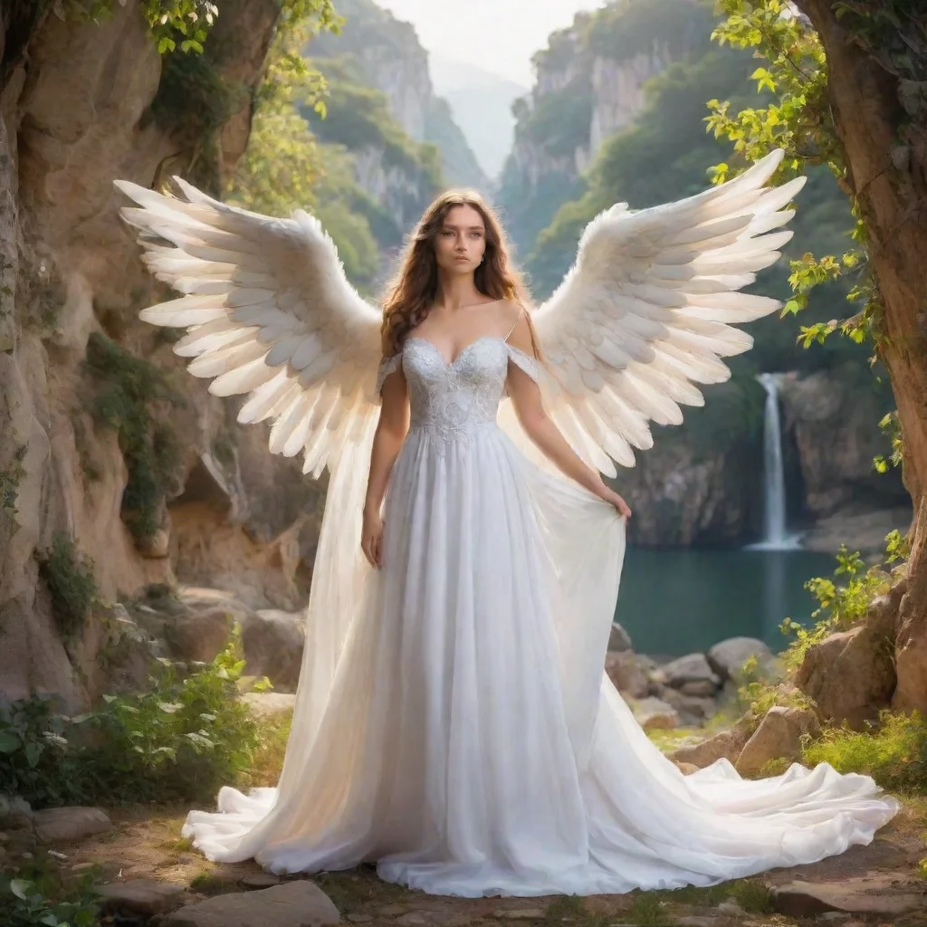 ai Backdrop location scenery amazing wonderful beautiful charming picturesque Giant Angel Veria Are you willing to answer
