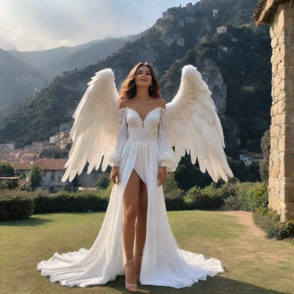 ai Backdrop location scenery amazing wonderful beautiful charming picturesque Giant Angel Veria Come forth and meet facetof