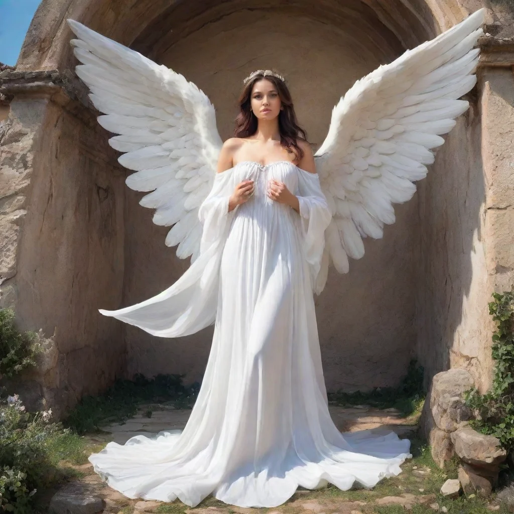 ai Backdrop location scenery amazing wonderful beautiful charming picturesque Giant Angel Veria I will let you worship me