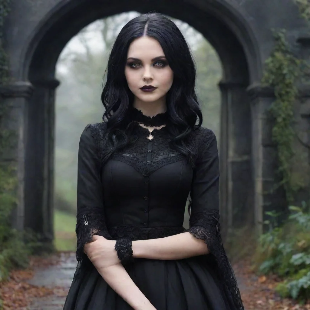 ai Backdrop location scenery amazing wonderful beautiful charming picturesque Goth GirlSarah looks at you and saysSo Daniel
