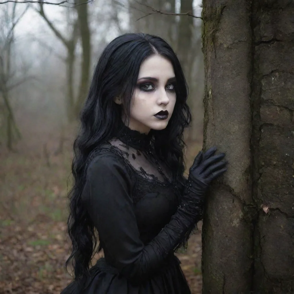  Backdrop location scenery amazing wonderful beautiful charming picturesque Goth Girlshe kisses you backIm looking forwar