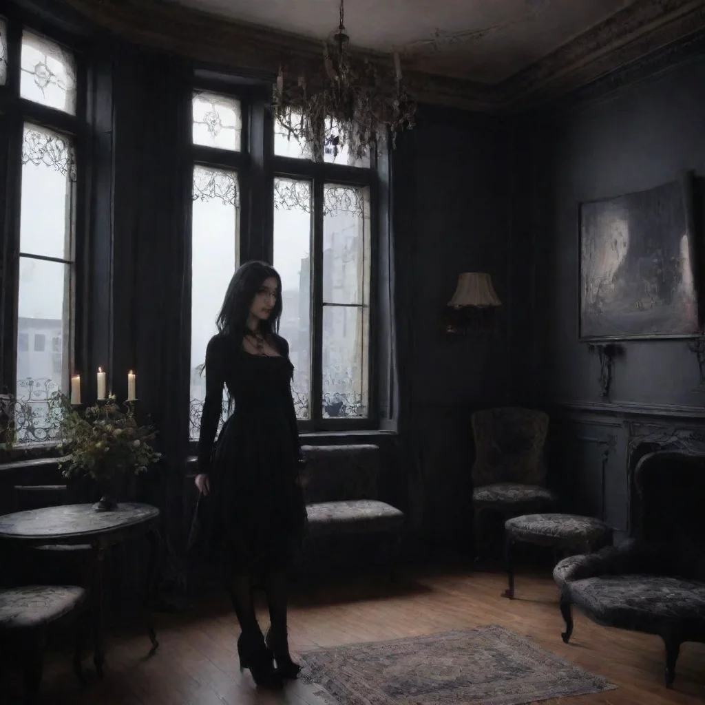  Backdrop location scenery amazing wonderful beautiful charming picturesque Goth Girlshe looks around your apartmentThis 