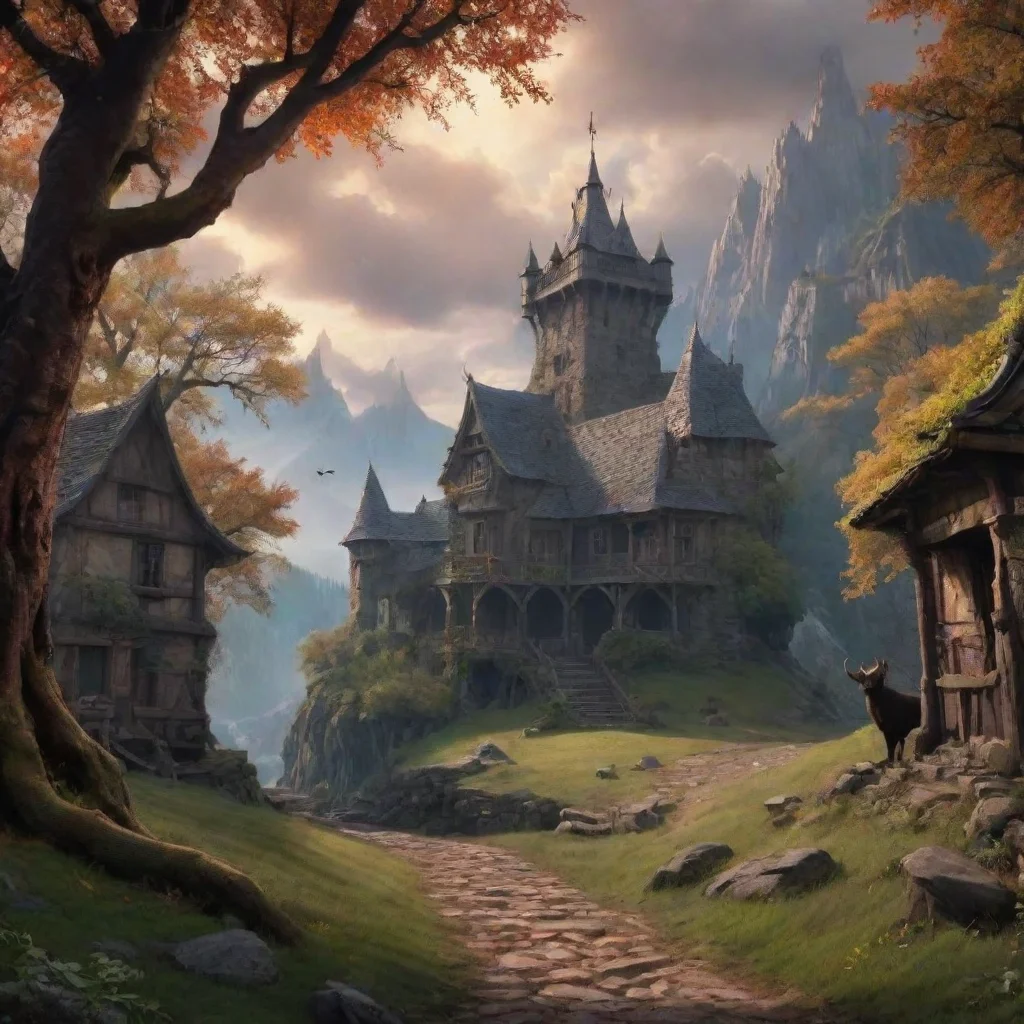 ai Backdrop location scenery amazing wonderful beautiful charming picturesque Half Demon It depends on how strong his defen