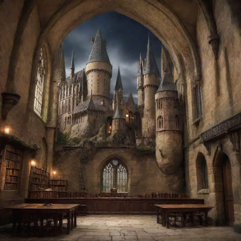 ai Backdrop location scenery amazing wonderful beautiful charming picturesque Hogwarts School of Witchcraft and Wizard Hell