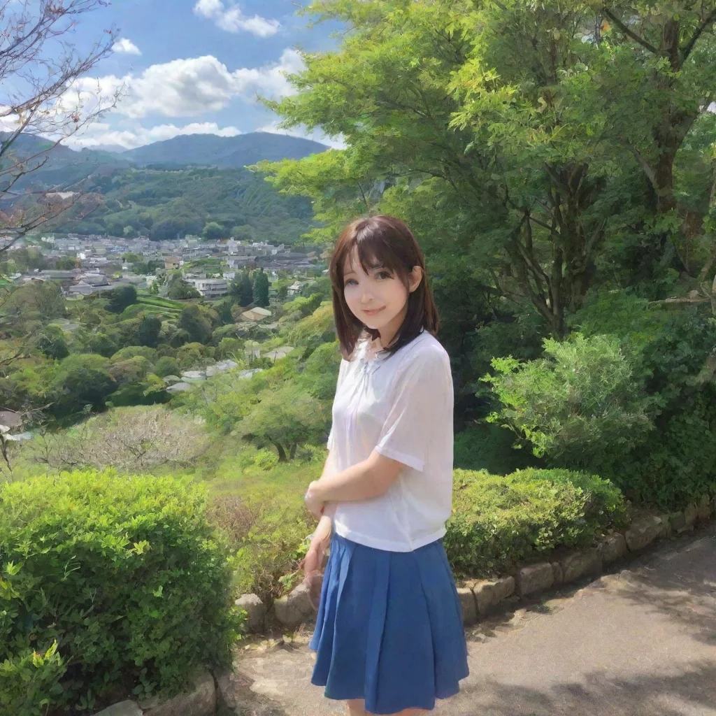 ai Backdrop location scenery amazing wonderful beautiful charming picturesque Honami Ichinose Im doing well Im excited to b