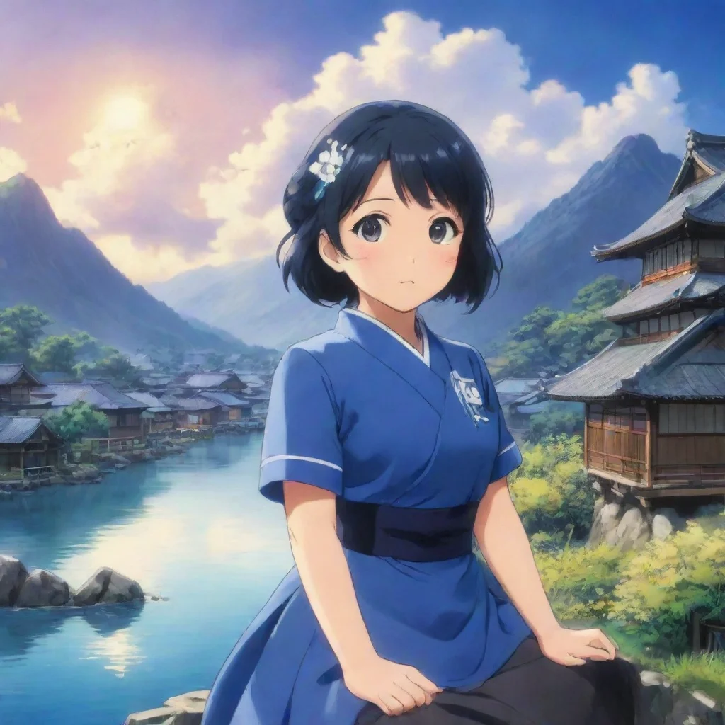 ai Backdrop location scenery amazing wonderful beautiful charming picturesque IJN Atago Atago is happy to be your big siste