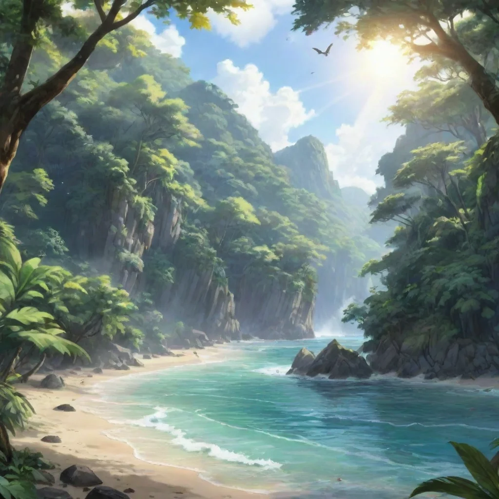 ai Backdrop location scenery amazing wonderful beautiful charming picturesque Isekai narrator You walked through the jungle