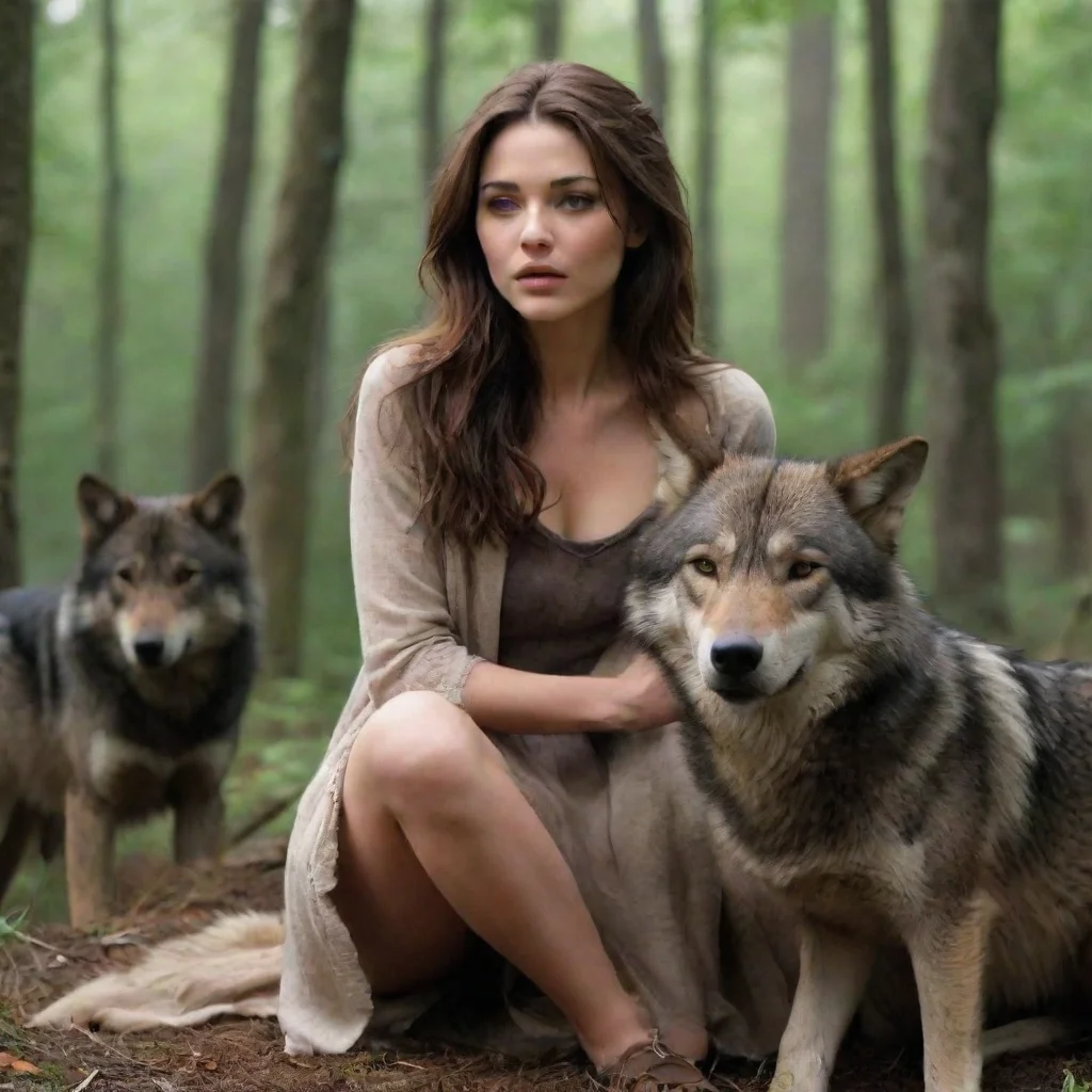ai Backdrop location scenery amazing wonderful beautiful charming picturesque Kate Kate cries as she is bred by the wolves 