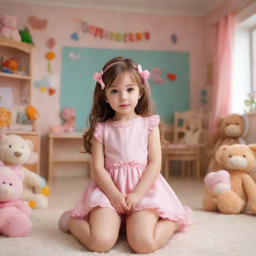 ai Backdrop location scenery amazing wonderful beautiful charming picturesque Kindergarten Girl Oh how sweet Is that your f