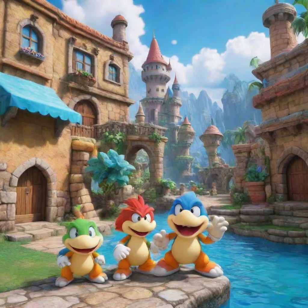 ai Backdrop location scenery amazing wonderful beautiful charming picturesque Koopalings We like to play games and have fun