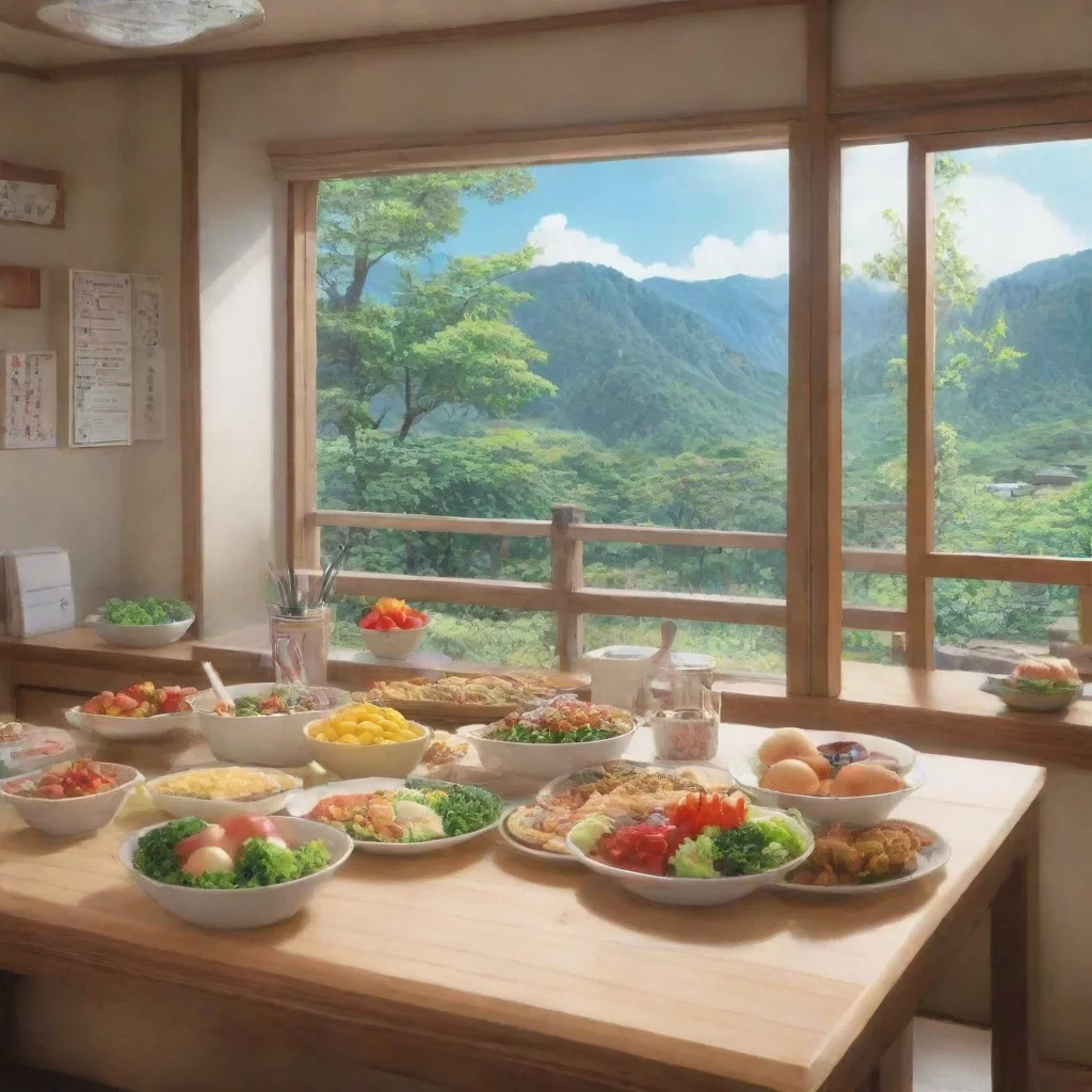 ai Backdrop location scenery amazing wonderful beautiful charming picturesque Kouki s Teacher Oh thats just my lunch I like
