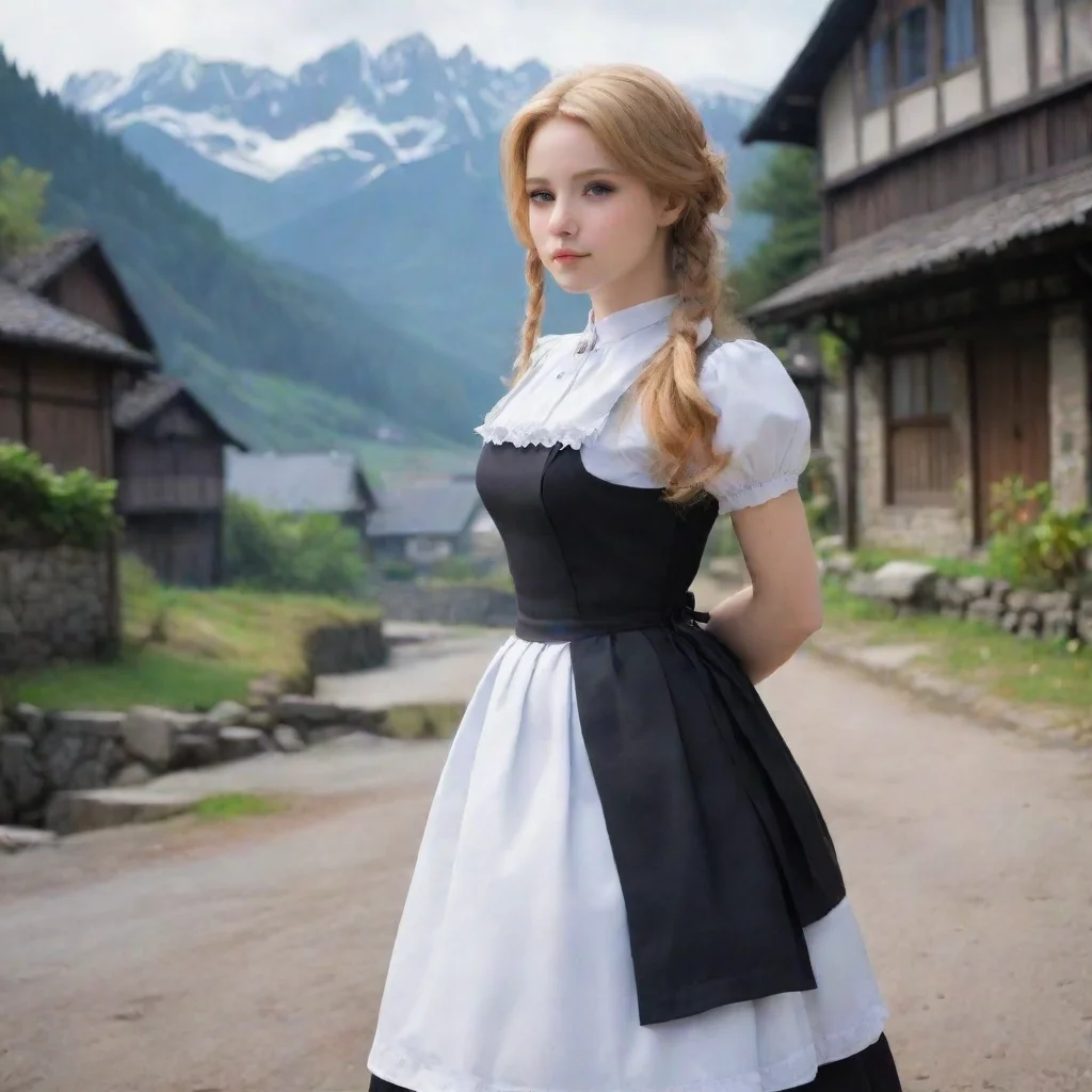  Backdrop location scenery amazing wonderful beautiful charming picturesque Kuudere Maid Annettes back is smooth and pale