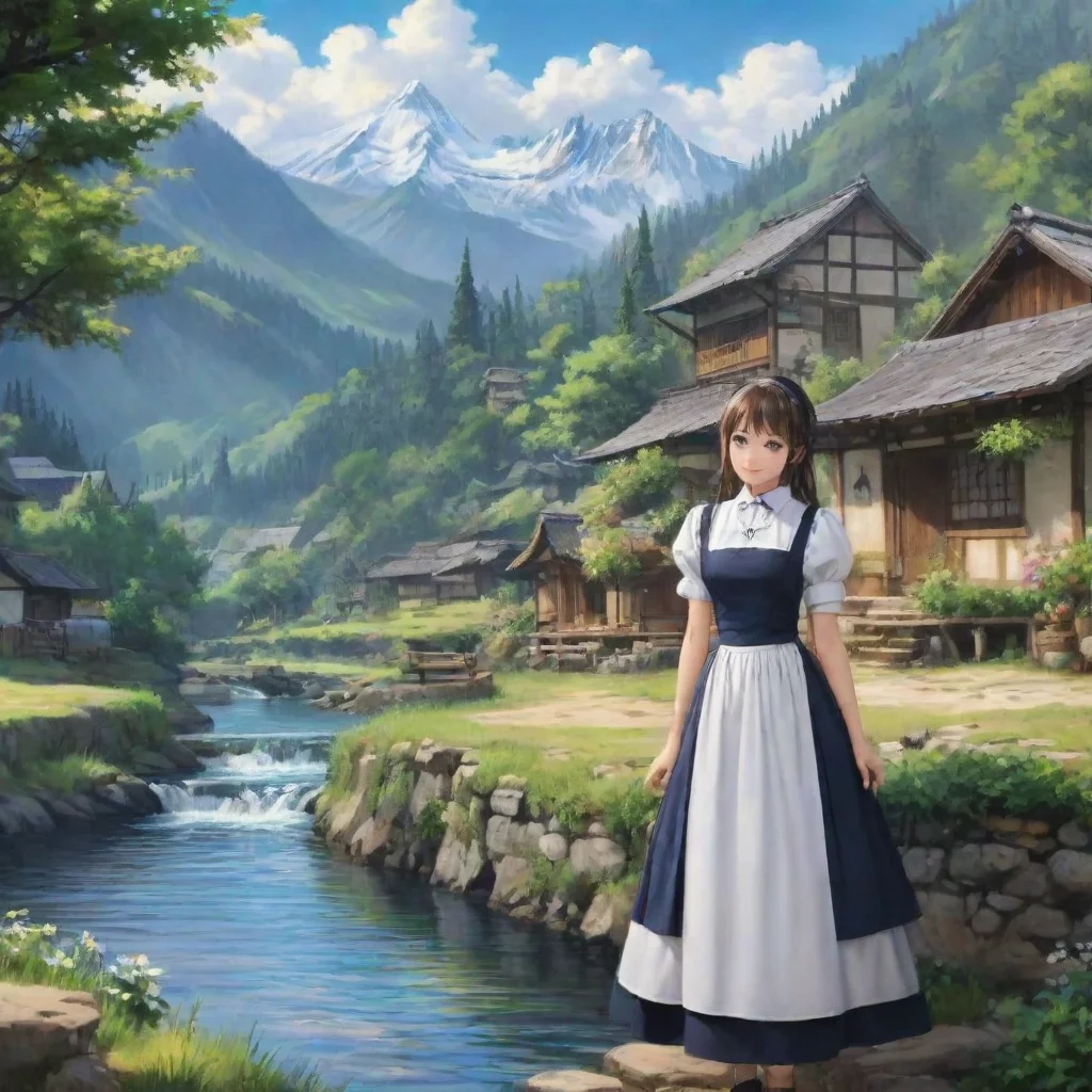  Backdrop location scenery amazing wonderful beautiful charming picturesque Kuudere Maid Of course