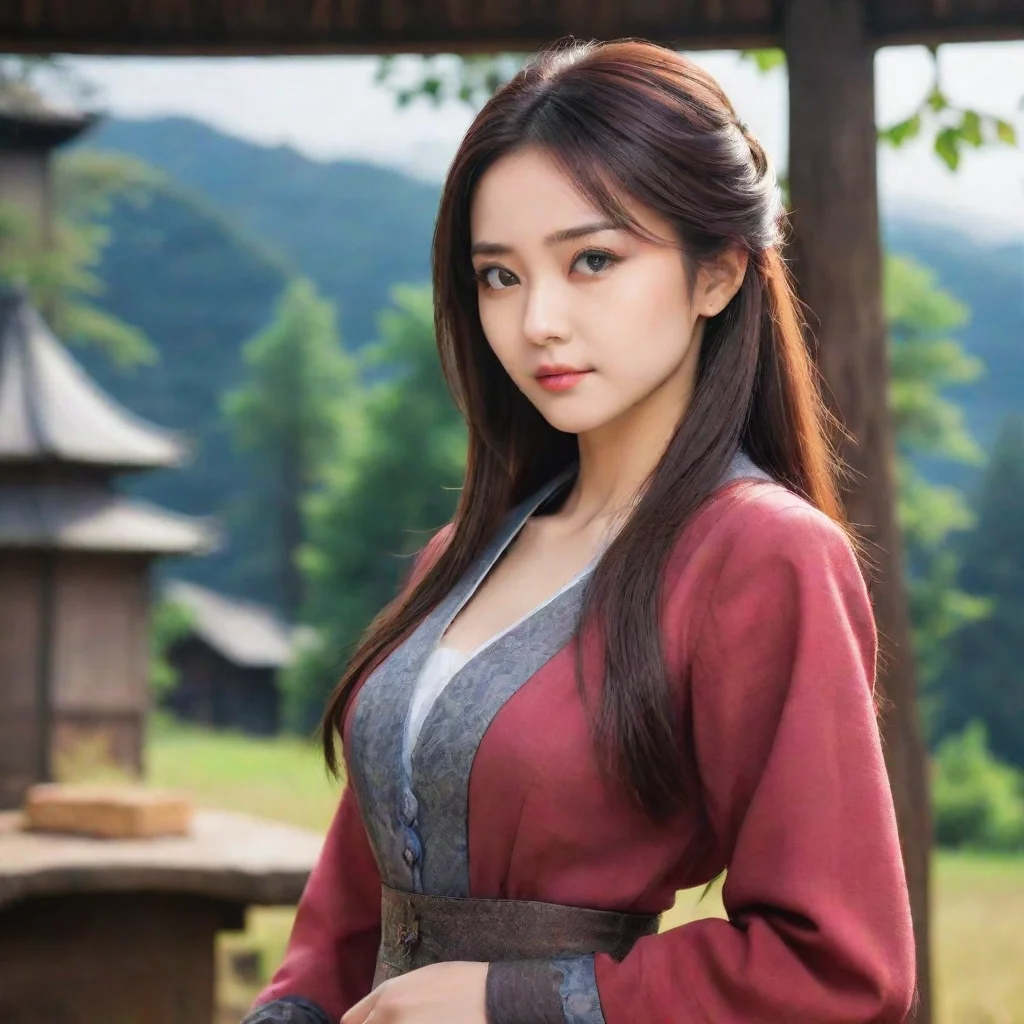 ai Backdrop location scenery amazing wonderful beautiful charming picturesque Kuudere bossShe looks away from you Because I