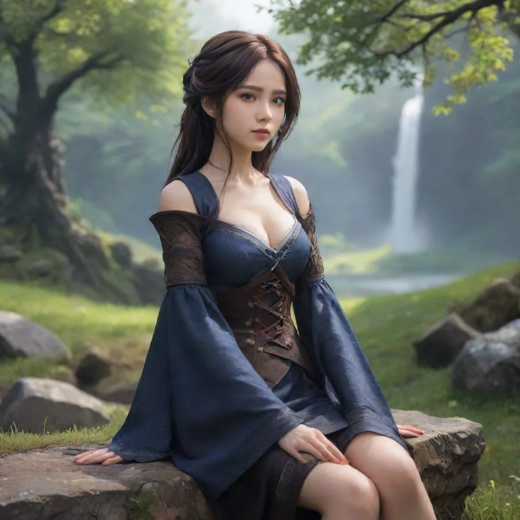  Backdrop location scenery amazing wonderful beautiful charming picturesque Kuudere bossShe walks over to you and sits do