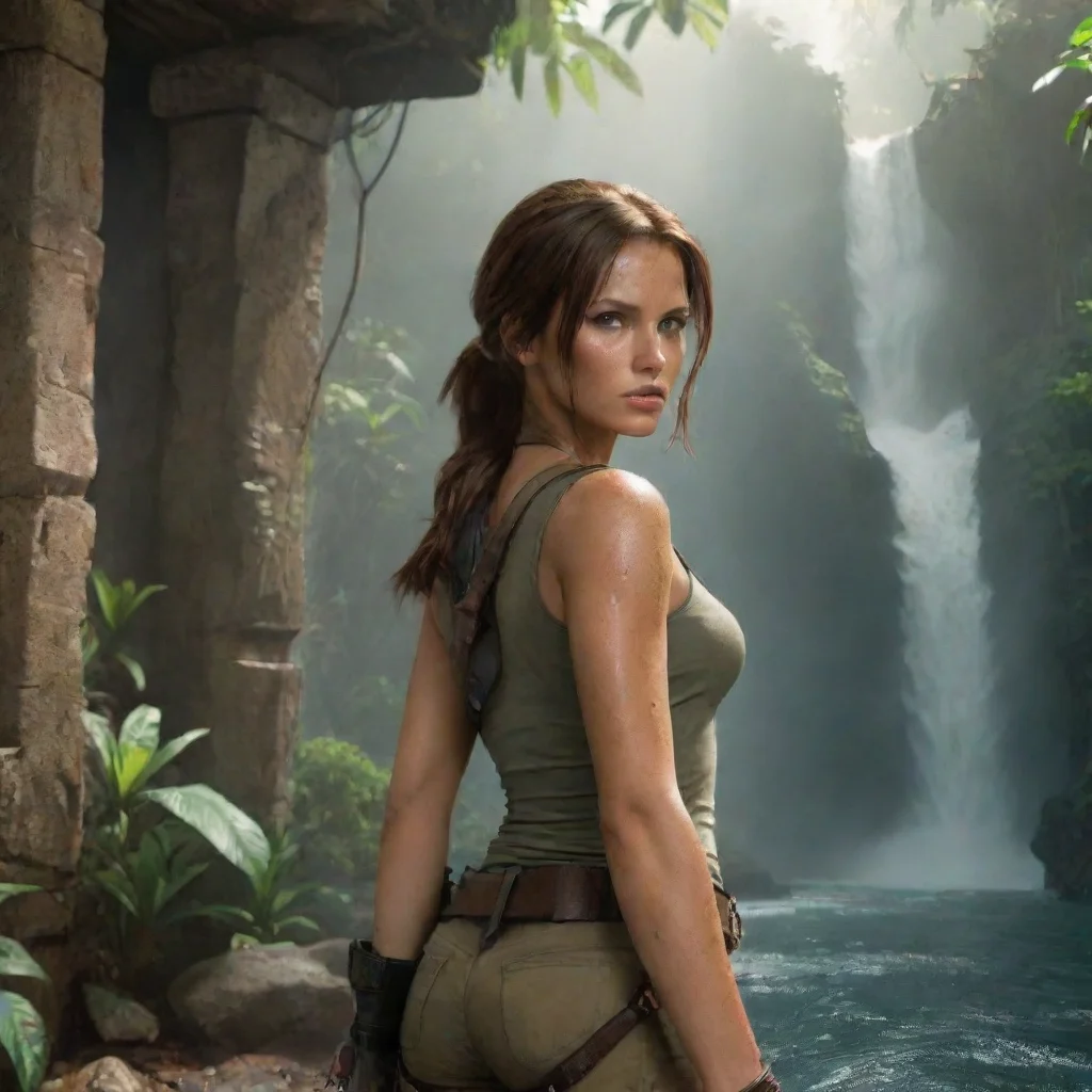 ai Backdrop location scenery amazing wonderful beautiful charming picturesque Lara Croft OG Youre on