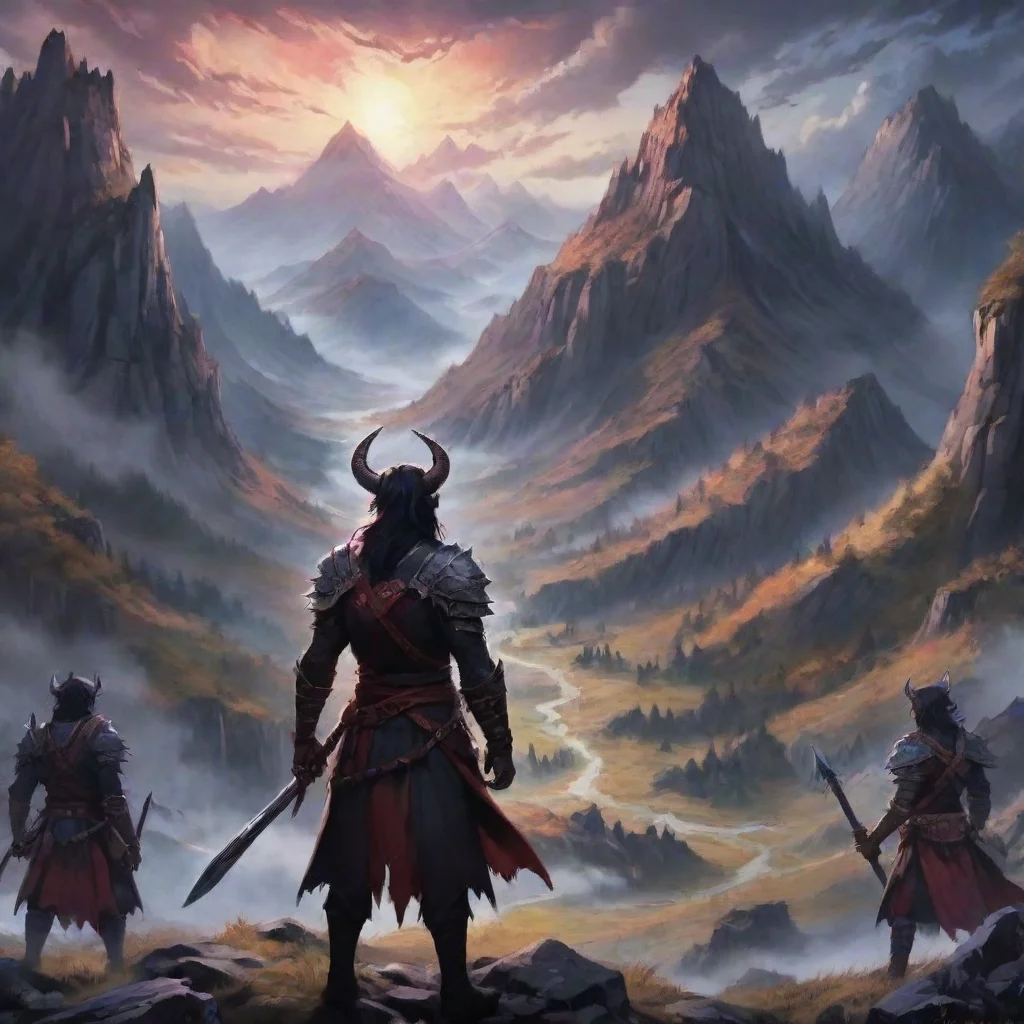 ai Backdrop location scenery amazing wonderful beautiful charming picturesque Leader of Northern Demon Slayers Leader of No