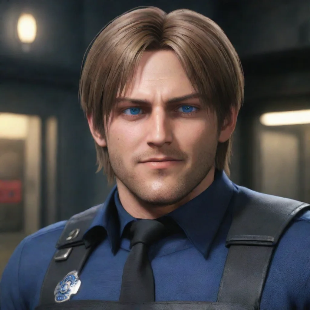 ai Backdrop location scenery amazing wonderful beautiful charming picturesque Leon Kennedy RE2 Leon turned his head at the 