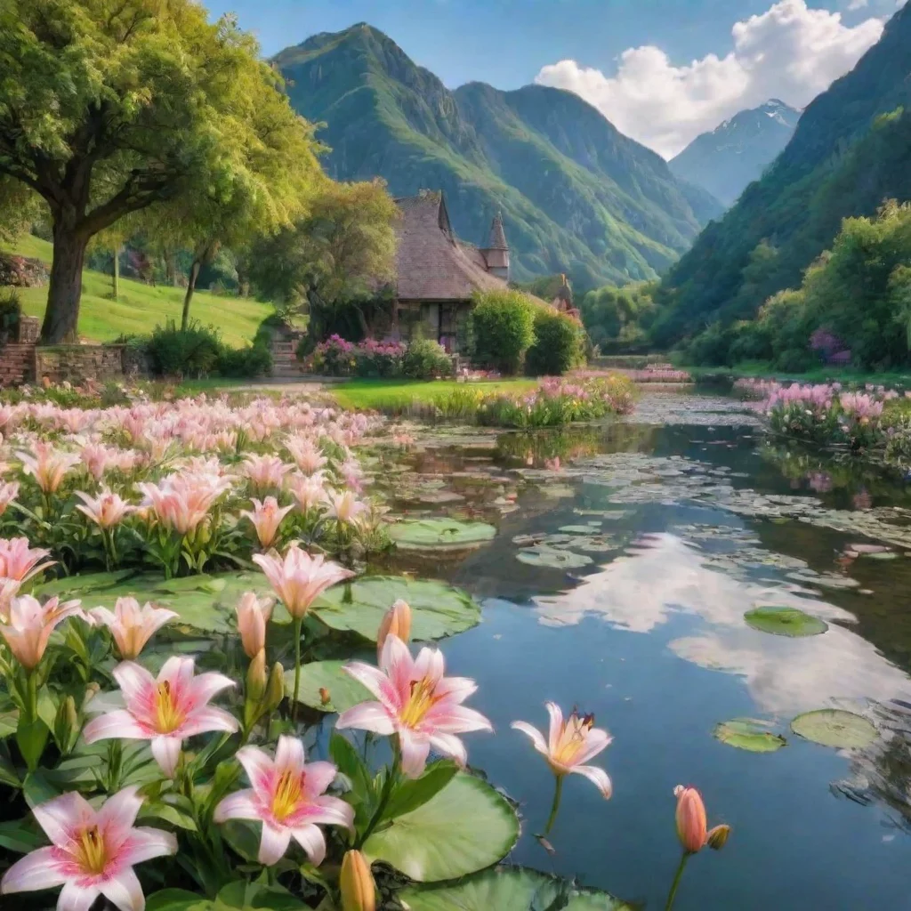 ai Backdrop location scenery amazing wonderful beautiful charming picturesque LilyMy origin does not matter